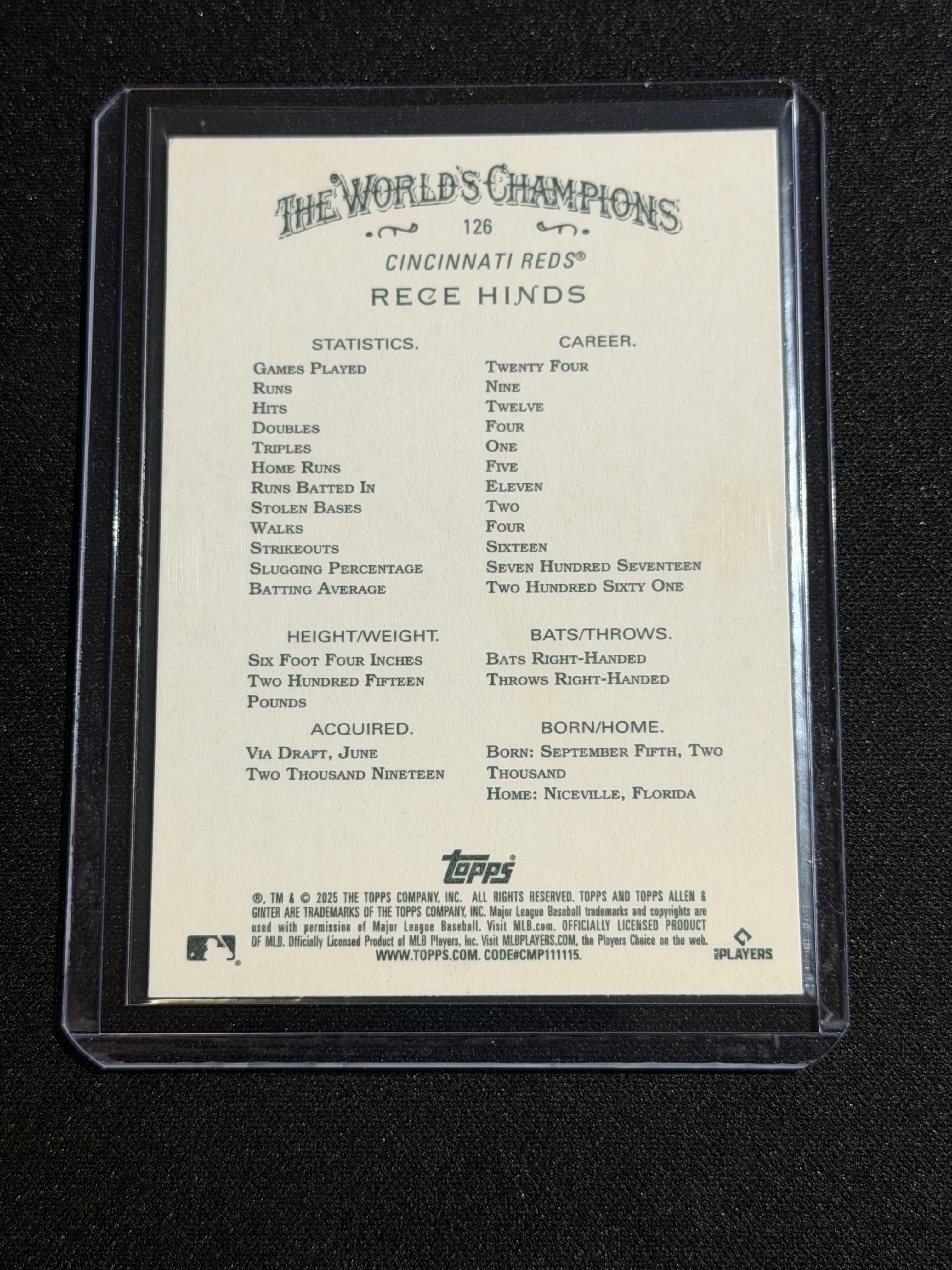 Card back