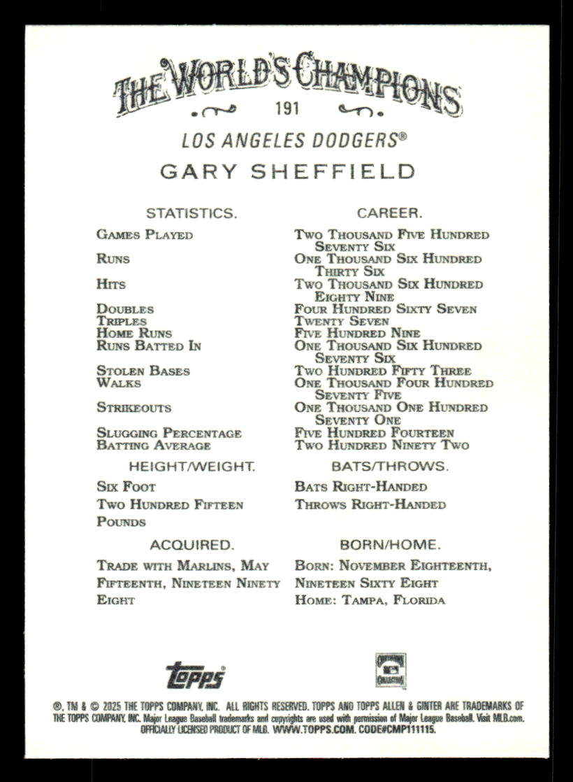 Card back