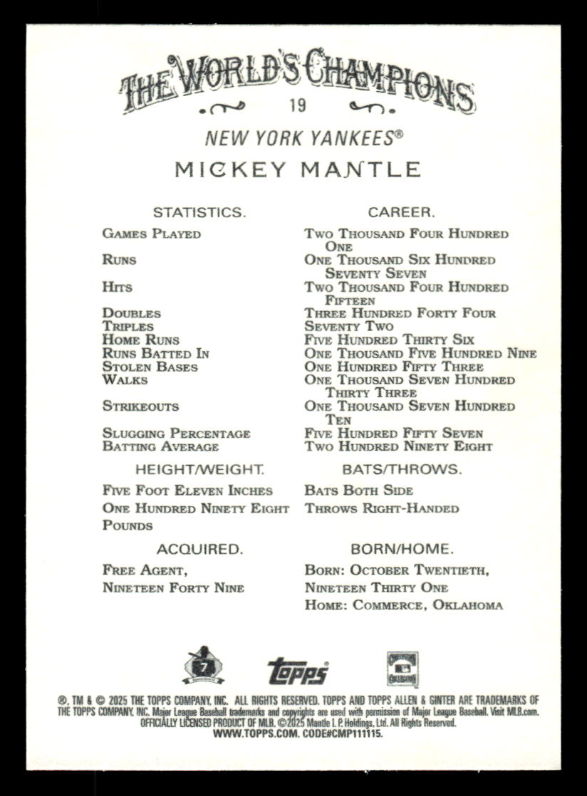 Card back