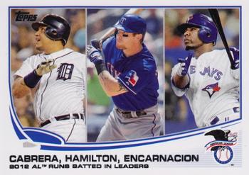 2012 AL Runs Batted In Leaders (Miguel Cabrera / Josh Hamilton / Edwin Encarnacion)