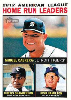 American League Home Run Leaders (Miguel Cabrera / Curtis Granderson / Josh Hamilton)