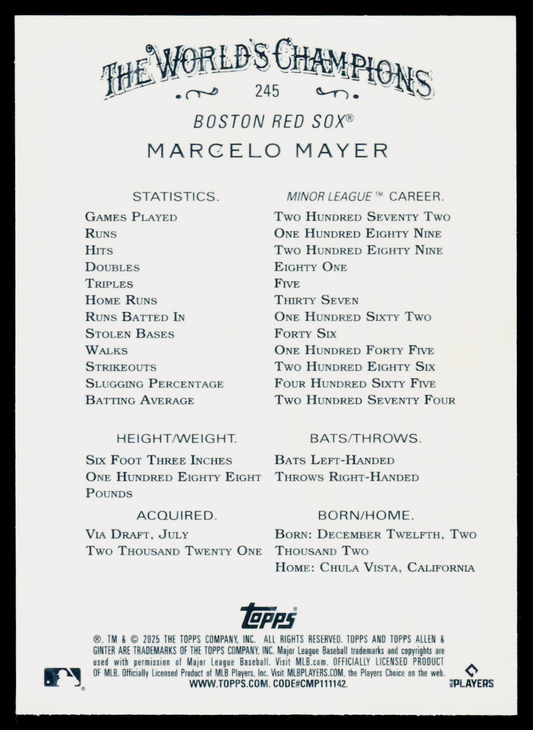 Card back
