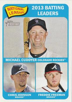 NL Batting Leaders (Michael Cuddyer / Chris Johnson / Freddie Freeman)