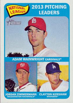 NL Pitching Leaders (Adam Wainwright / Jordan Zimmermann / Clayton Kershaw)