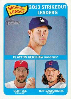 NL Strikeout Leaders (Clayton Kershaw / Cliff Lee / Jeff Samardzija)
