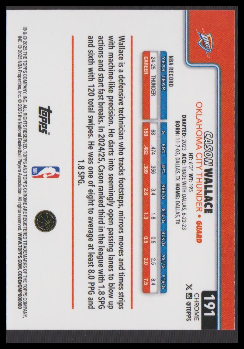 Card back