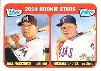 Marlin/Rangers Rookie Stars (Jake Marisnick / Michael Choice)