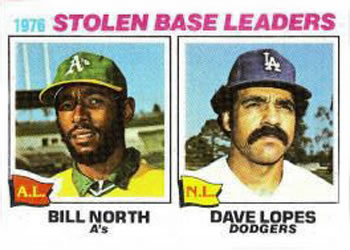 1976 Stolen Base Leaders (Bill North / Dave Lopes)