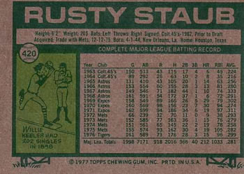 Card back