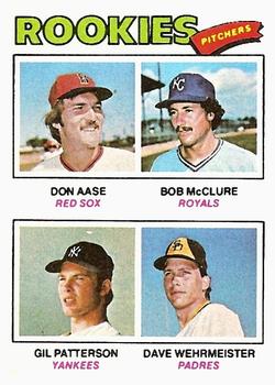 1977 Rookie Pitchers (Don Aase / Bob McClure / Gil Patterson / Dave Wehrmeister)