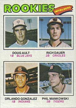 1977 Rookie Infielders (Doug Ault / Rich Dauer / Orlando Gonzalez / Phil Mankowski)