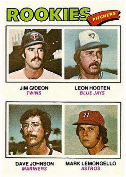 1977 Rookie Pitchers (Jim Gideon / Leon Hooten / Dave Johnson / Mark Lemongello)
