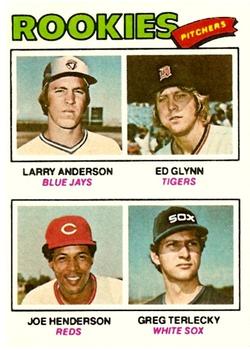 1977 Rookie Pitchers (Larry Anderson / Ed Glynn / Joe Henderson / Greg Terlecky)