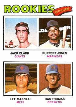 1977 Rookie Outfielders (Jack Clark / Ruppert Jones / Lee Mazzilli / Dan Thomas)