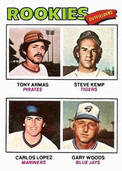 1977 Rookie Outfielders (Tony Armas / Steve Kemp / Carlos Lopez / Gary Woods)