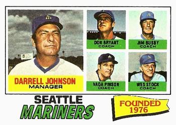 Seattle Mariners / Darrell Johnson / Don Bryant / Jim Busby / Vada Pinson / Wes Stock