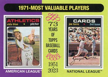 1971 MVPs (Vida Blue / Joe Torre)