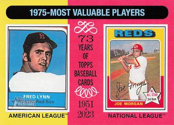 1975 MVPs (Fred Lynn / Joe Morgan)