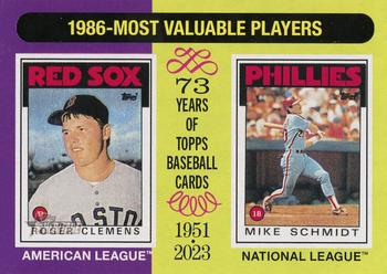 1986 MVPs (Roger Clemens / Mike Schmidt)