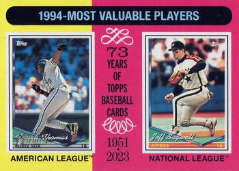 1994 MVPs (Frank Thomas / Jeff Bagwell)