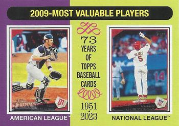 2009 MVPs (Joe Mauer / Albert Pujols)