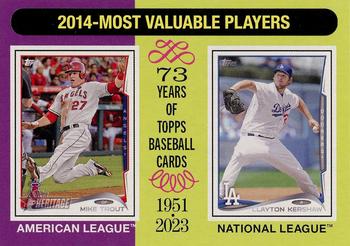 2014 MVPs (Mike Trout / Clayton Kershaw)