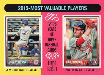 2015 MVPs (Josh Donaldson / Bryce Harper)