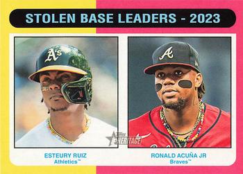 Stolen Base Leaders - 2023 (Esteury Ruiz / Ronald Acuña Jr.)