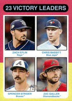 23 Victory Leaders (Zach Eflin / Chris Bassitt / Spencer Strider / Zac Gallen)