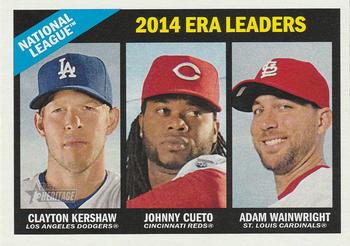 National League 2014 ERA Leaders (Clayton Kershaw / Johnny Cueto / Adam Wainwright)