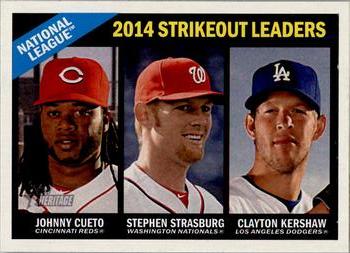 National League 2014 Strikeout Leaders (Clayton Kershaw / Johnny Cueto / Stephen Strasburg)