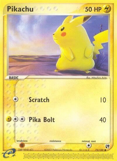 #72/100 Pikachu