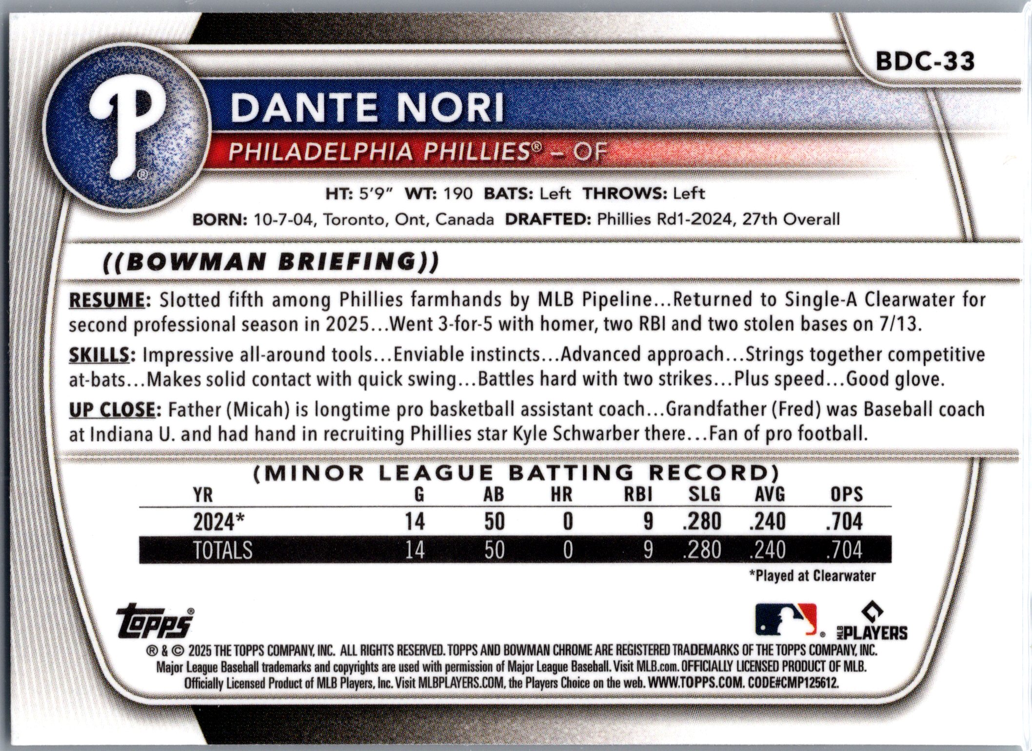 Card back