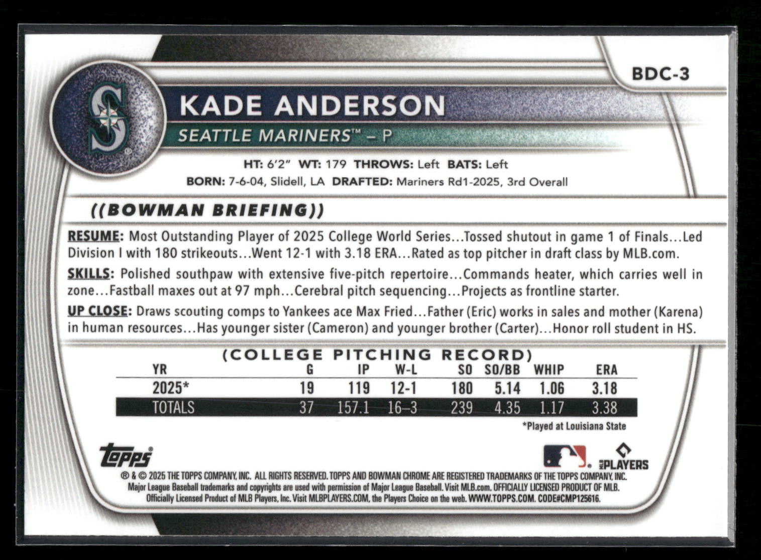 Card back