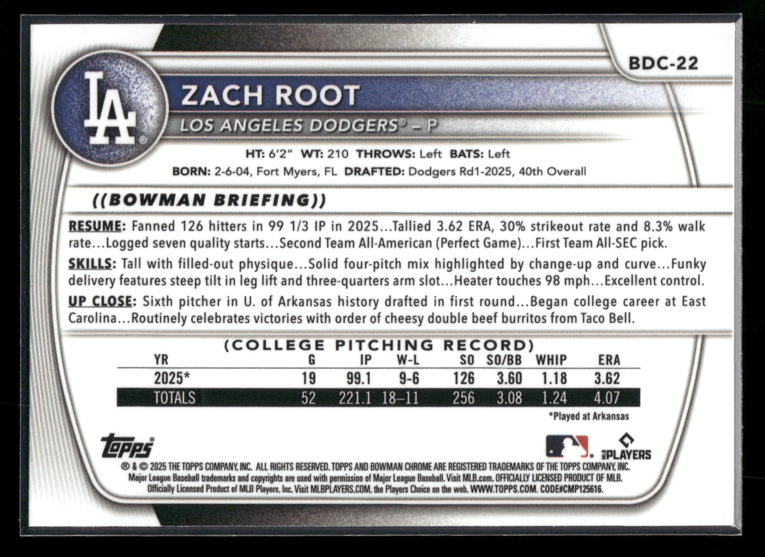 Card back