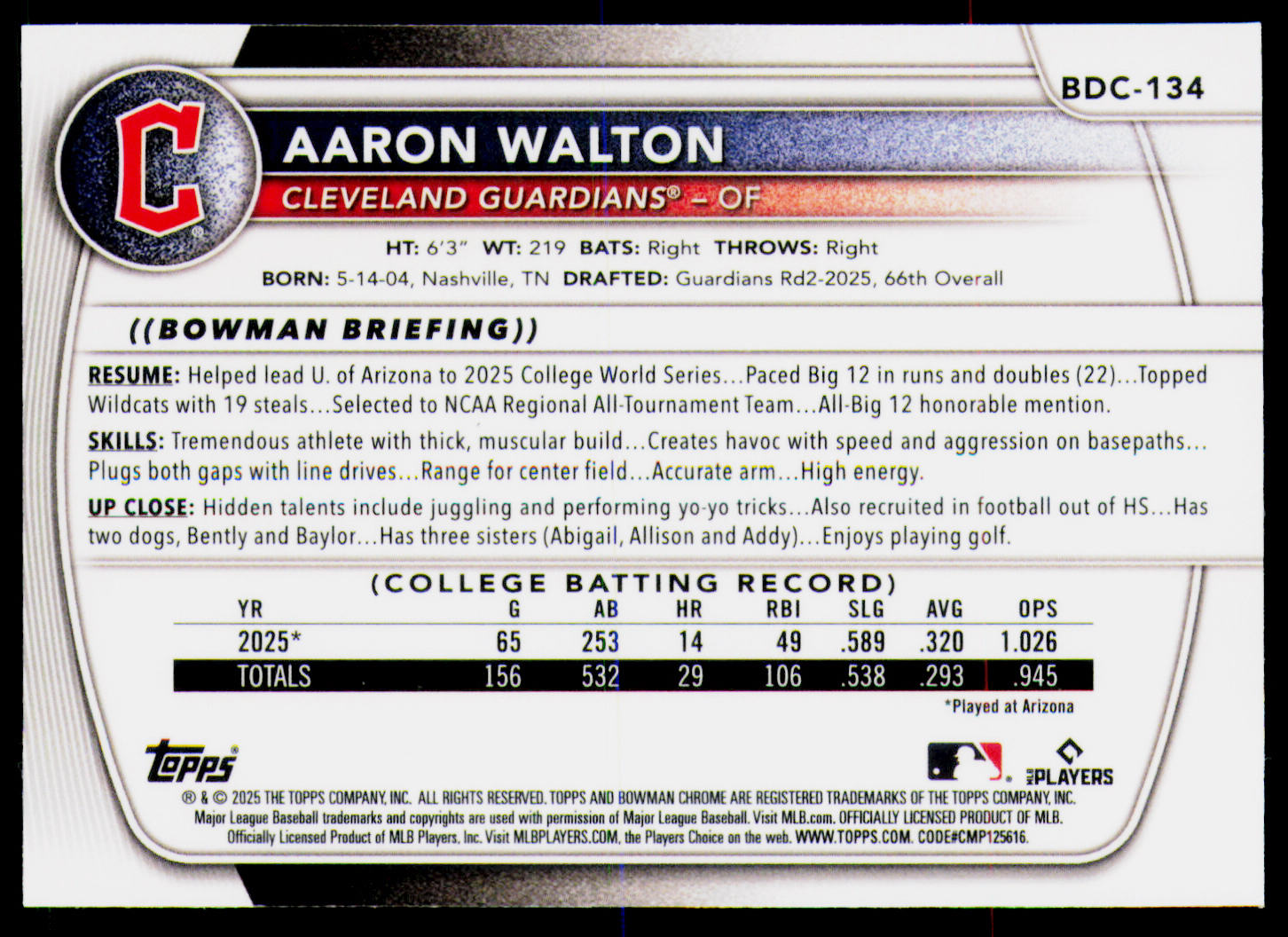 Card back