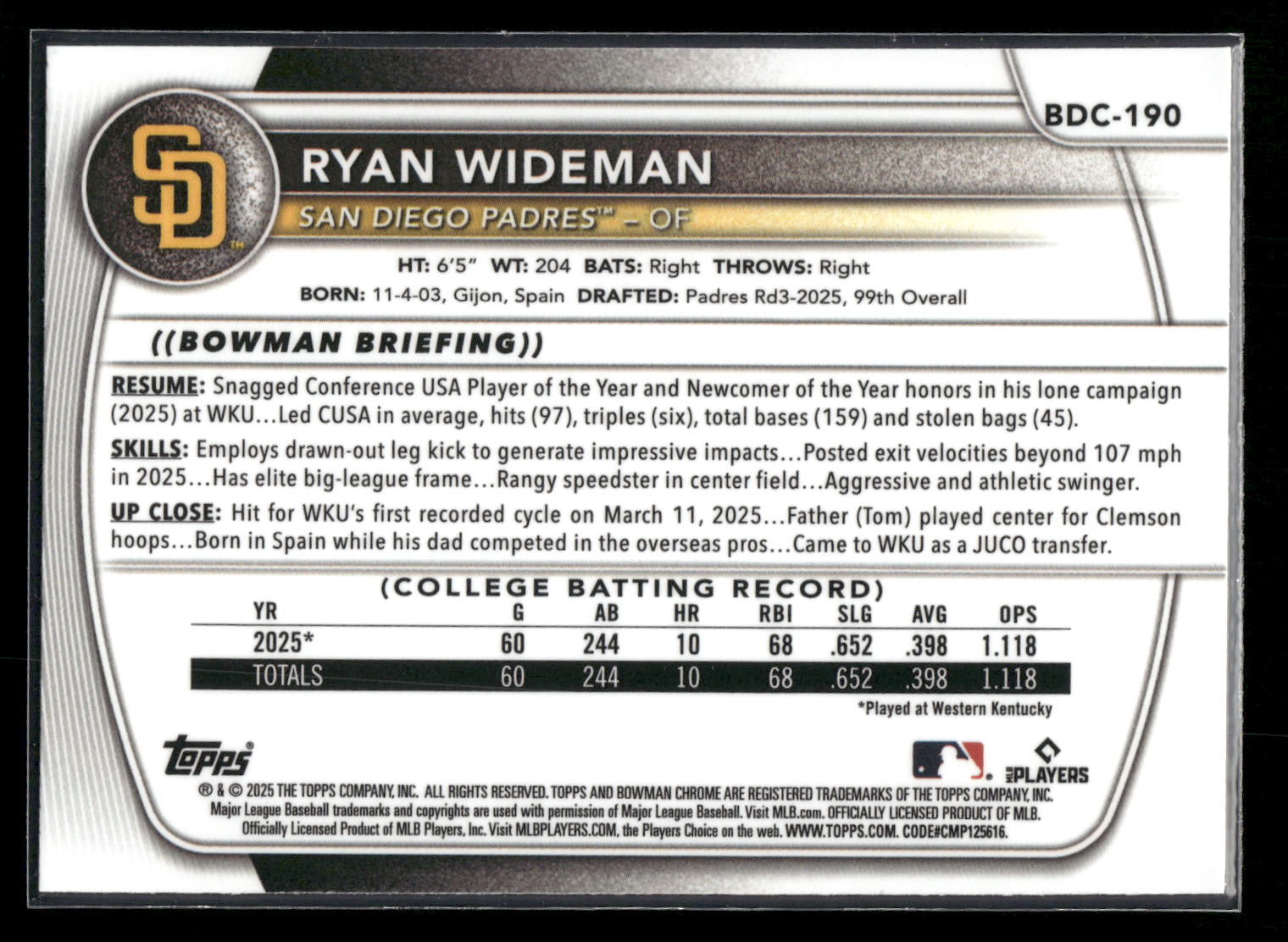 Card back