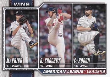 American League Leaders Wins (Max Fried / Garrett Crochet / Carlos Rodon)