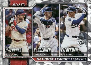 National League Leaders Avg (Trea Turner / Nico Hoerner / Freddie Freeman)