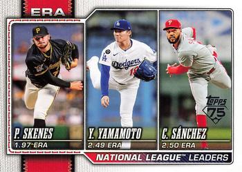 National League Leaders ERA (Paul Skenes / Yoshinobu Yamamoto / Cristopher Sánchez)
