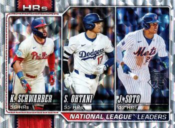 National League Leaders HRs (Kyle Schwarber / Shohei Ohtani / Juan Soto)