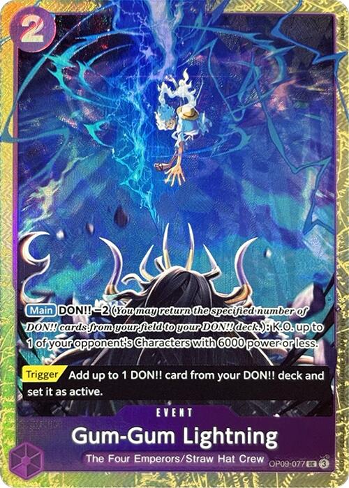 #OP09-077 Gum-Gum Lightning (Premium Card Collection -Best Selection Vol. 4-)