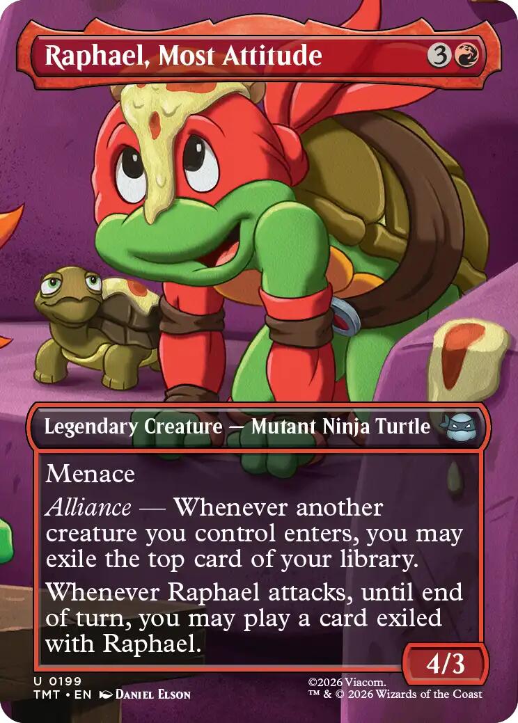 #199 Raphael, Most Attitude (Borderless)