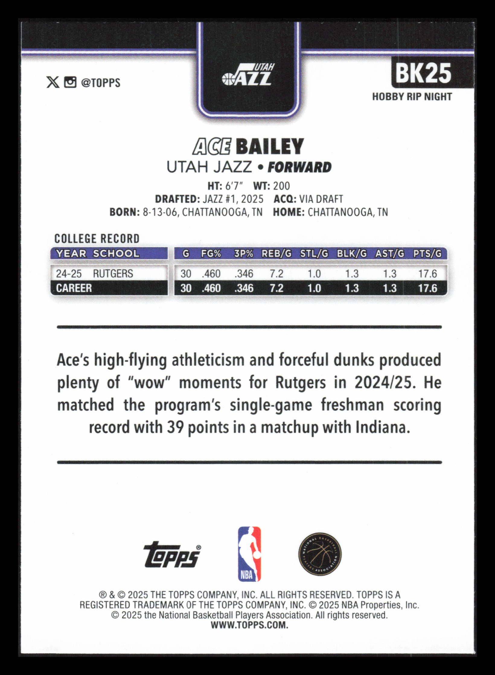 Card back
