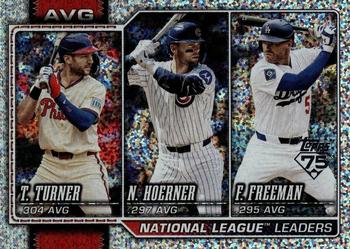 National League Leaders Avg (Trea Turner / Nico Hoerner / Freddie Freeman)