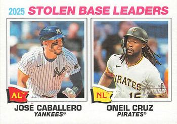 2025 Stolen Base Leaders (Jose Caballero / Oneil Cruz)