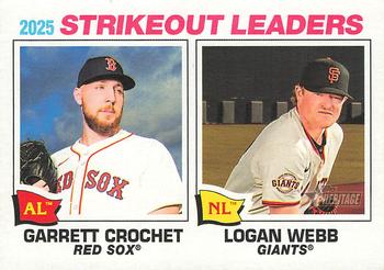 2025 Strikeout Leaders (Garrett Crochet / Logan Webb)
