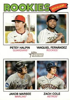 2026 Rookie Outfielders (Petey Halpin / Yanquiel Fernández / Jakob Marsee / Zach Cole)