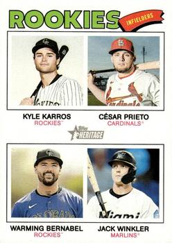 2026 Rookie Infielders (Kyle Karros / Cesar Prieto / Warming Bernabel / Jack Winkler)