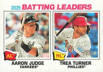 2025 Batting Leaders (Aaron Judge / Trea Turner)